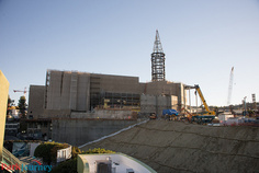 Hogwarts rising at Universal Studios Hollywood