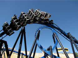 Batman Backwards opens and general park update from Six Flags Magic Mountain