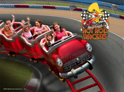 Speedy Gonzales Hot Rod Racers construction and offseason refurbishments at Six Flags Magic Mountain