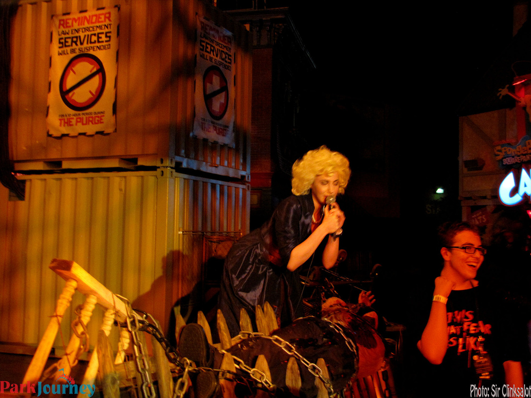 The Purge Auctioneer removed from Halloween Horror Nights