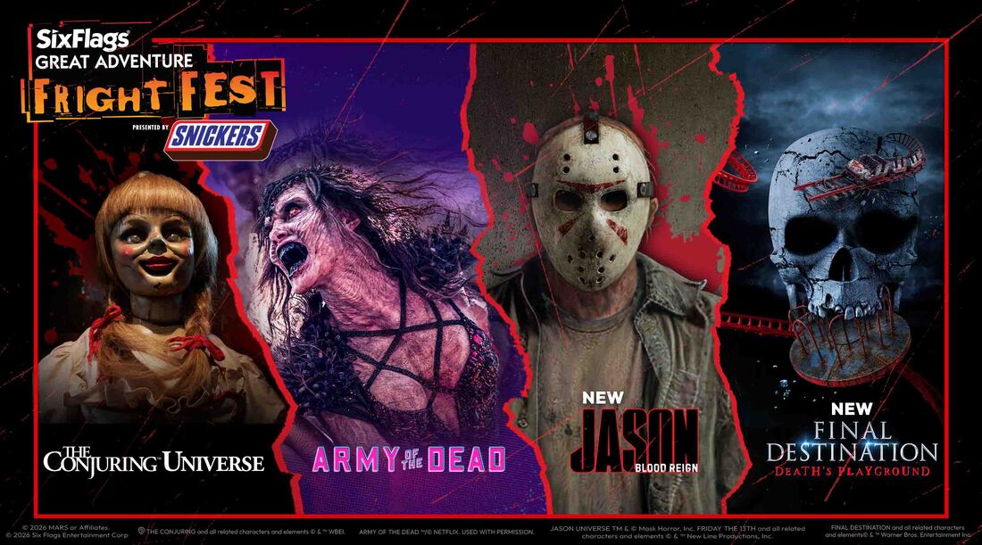 Six Flags Great Adventure goes big for fall with four new haunted mazes, family Halloween fun and more ways to play
