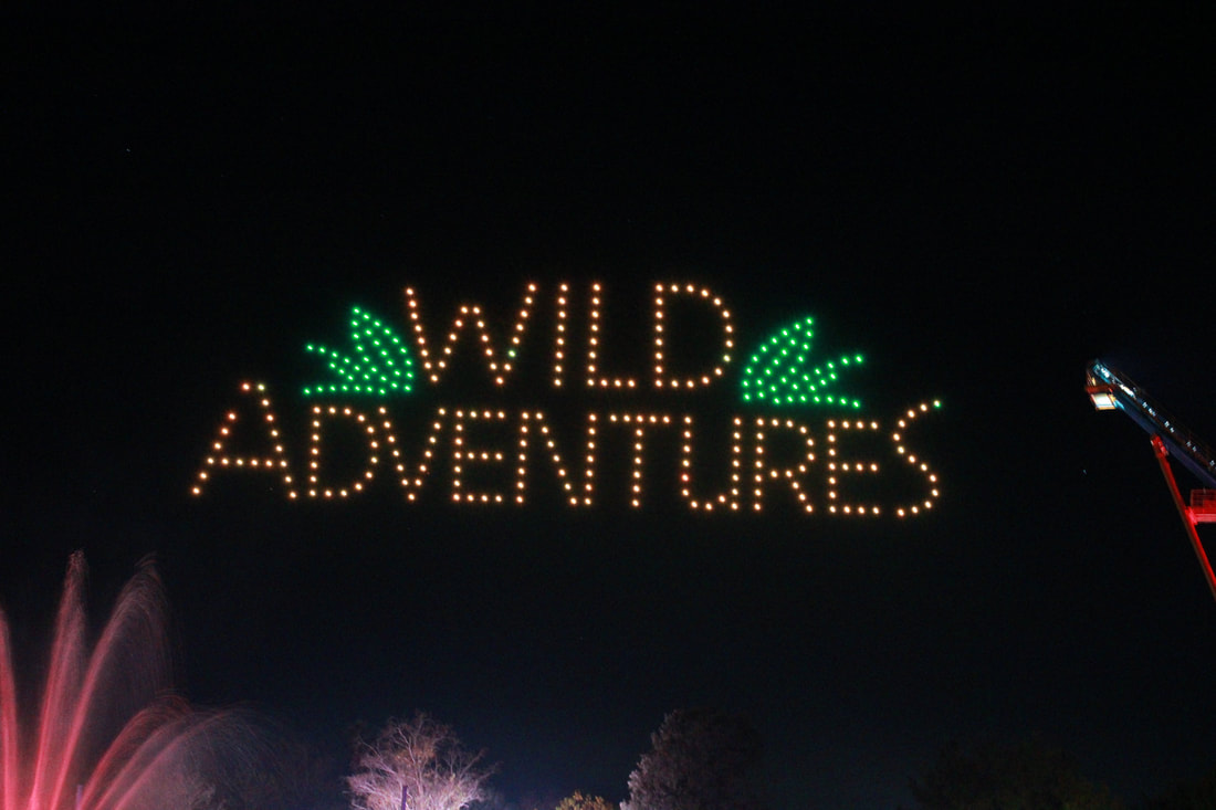 LumiNight Skies Drone Show Returns to Wild Adventures