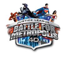Justice League Battle For Metropolis Media Day at Six Flags Over Georgia