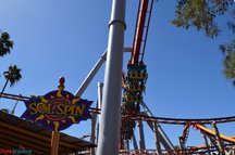 Knott's Berry Farm - Sol Spin Review and Boomerang De-Construction