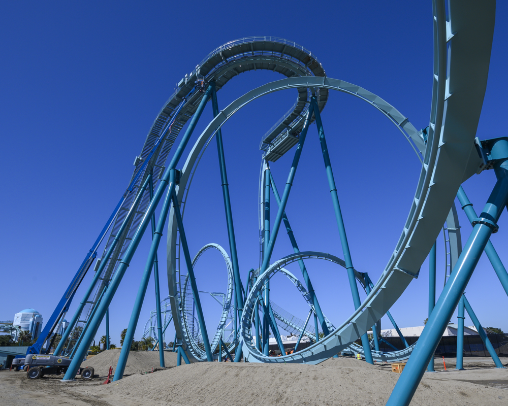 SeaWorld San Diego unveils features of new dive coaster today during behind-the-scenes sneak peek