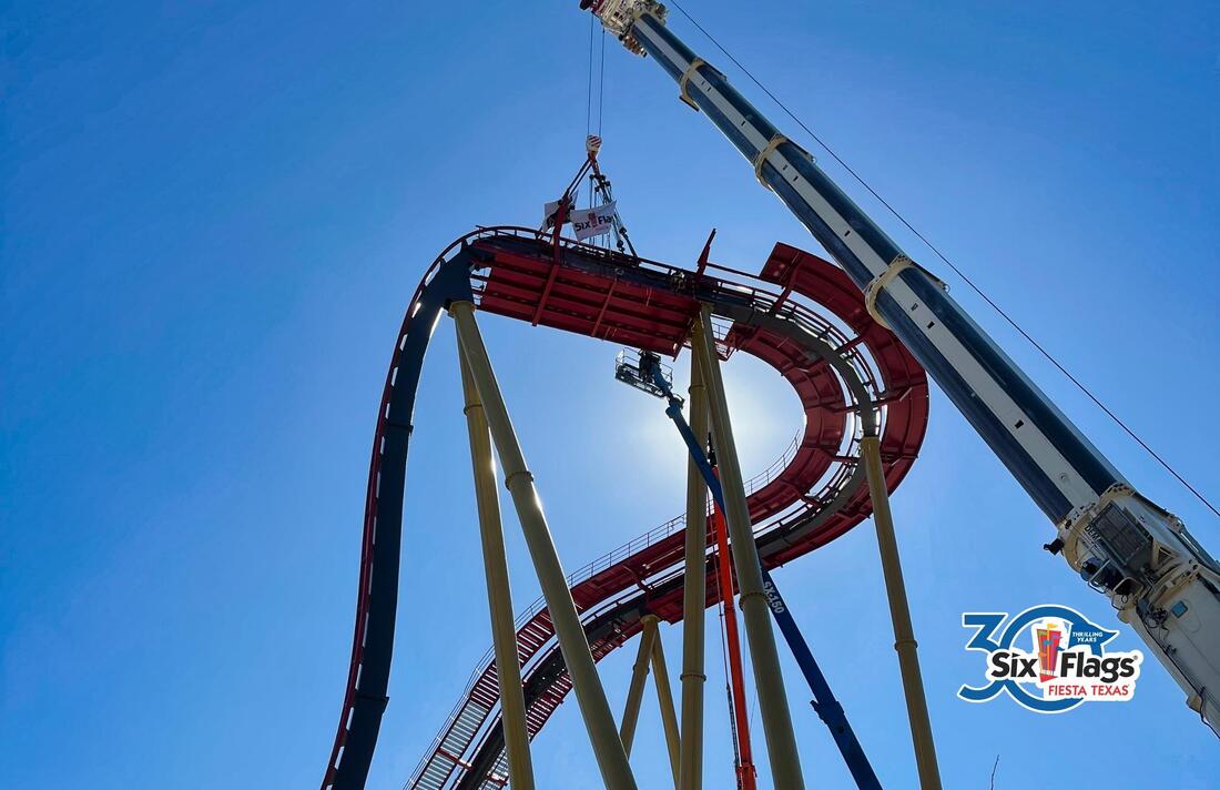 Dr. Diabolicals Cliffhanger Topped Off at Six Flags Fiesta Texas