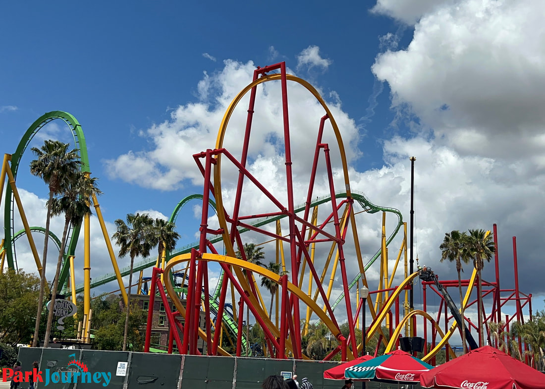 Six Flags Magic Mountain Wonder Woman Flight of Courage Update #10 - APril 25, 2022