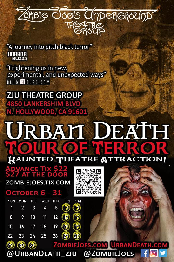 Zombie Joe's Urban Death Tour of Terror Returns This October!