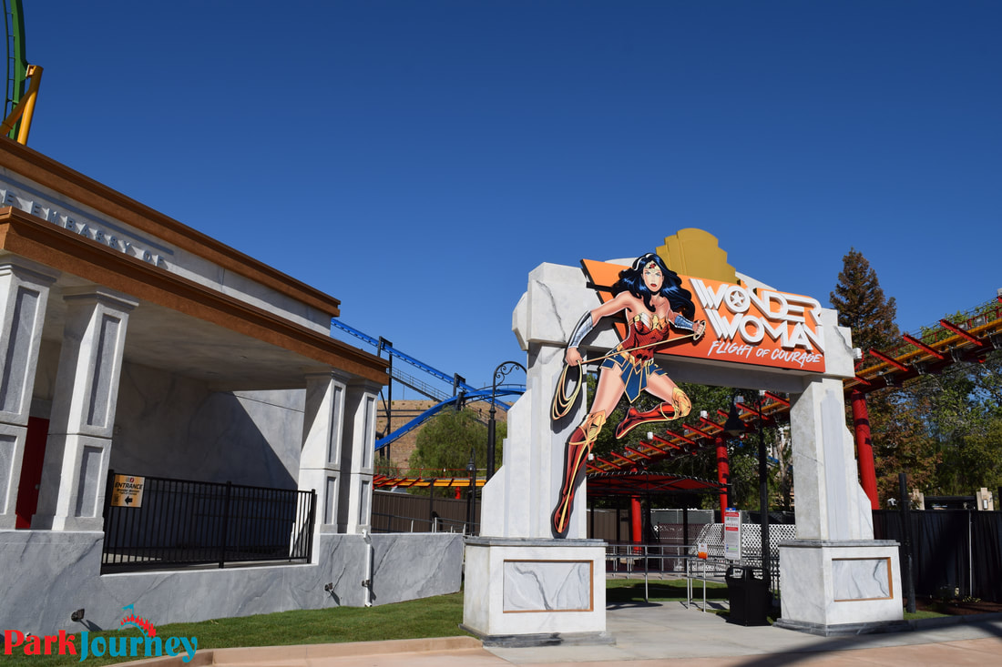 Wonder Woman Flight of Courage Media Day at Six Flags Magic Mountain